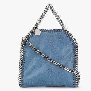 Stella Mccartney fallabella blue denim color handbag bag